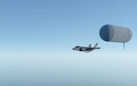 F-35 Encounter with UAP Stock Footage 247748593