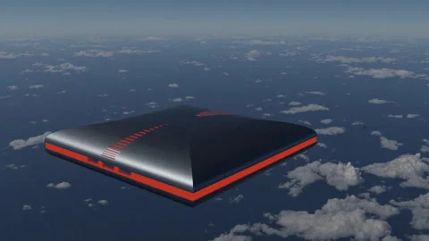 F-35 Intercepts Unknown Large object Stock Footage 255257322