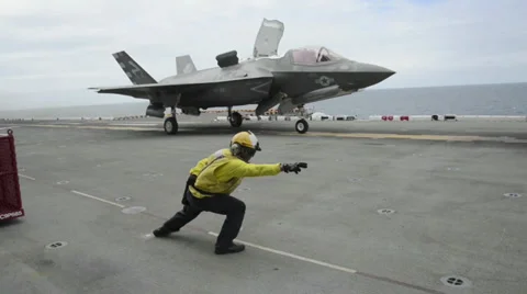 F-35 JSF Joint Strike Fighter Lightning II Stock Footage 32899585