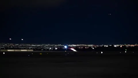 F-35 Lightning II night take off during Red Flag-Nellis Video stock 269133843