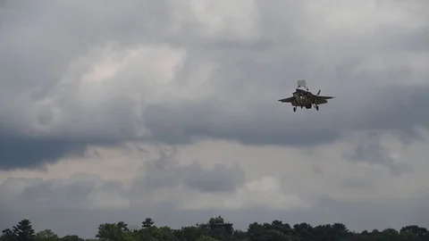 F-35 Lightning II using airbrake during ... | Stock Video | Pond5