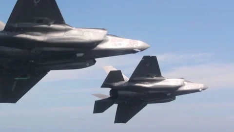 F-35 Stealth Fighter Jets Video stock 168364811