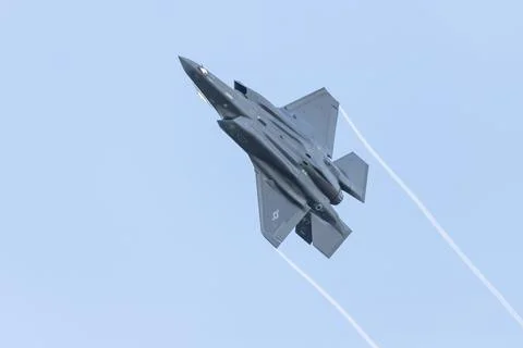 F-35A Lightning II taking off Stock Photos