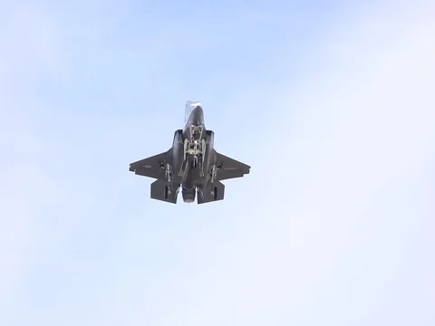 F-35B Lightning II fighter jet operations Stock Footage 77101797