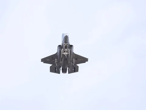 F-35B Lightning II fighter jet operations Stock Footage 77101845