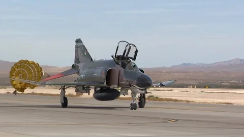 F-4 Phantom II aircraft taxiing during final Aviation Nation Air Show - 2016 스톡 동영상 88628244