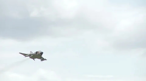 F-4 Phantom performs flips in slow motion 24fps Stock Footage 23134125
