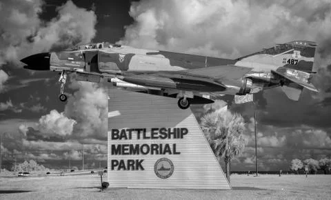 F-4C Phantom in Infrared Foto stock