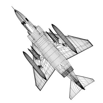 F-4E Phantom ~ 3D Model ~ Download #90612966 | Pond5
