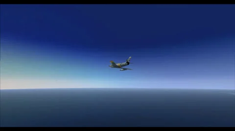 F-86 Fighter Jet Flyby Left side Stock Footage 32208669