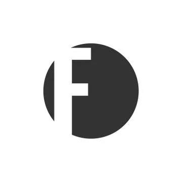 F alphabet vector design template illustration Stock Illustration