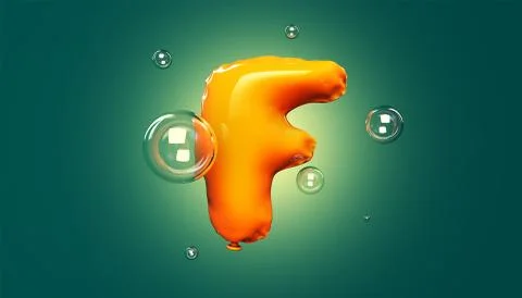 F Balloons Alphabet Stock-Illustration
