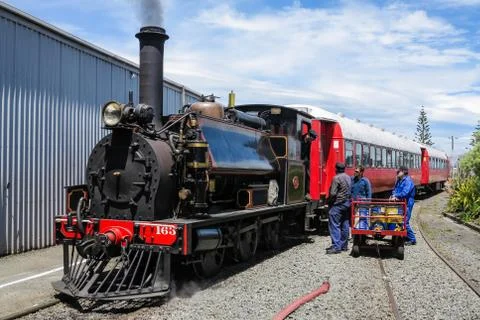 F class steam engine Fotos de archivo
