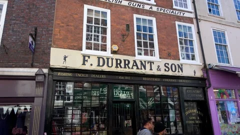 F. Durrant and Son store, Gun Shop Country Sports store Stock Footage 273511753