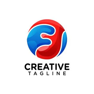 F letter logo Stock Illustration