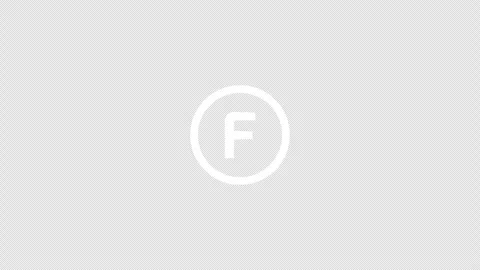 F letter logo loopable rotated animation white transparent alpha background Stock Footage 307008129