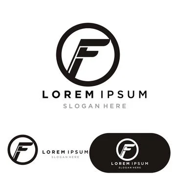 F Letter vector icon Stock Illustration