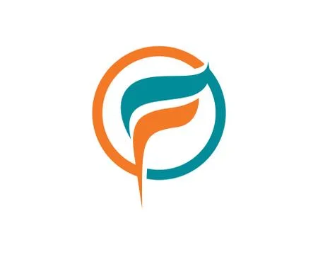 F logo Fire flame nature logo and symbols icons template Stock Illustration