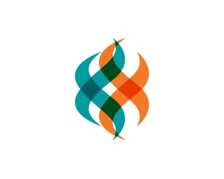 F logo Fire flame nature logo and symbols icons template Stock Illustration