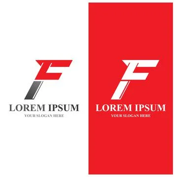 F logo vector icon illustration Stock Illustration