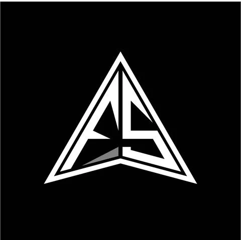 F S initials in the form of a modern minimalist arrow. perfect for letters, g Stock Illustration