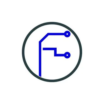 F tech logo Stock Illustration