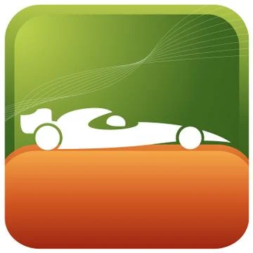 F1 car racing Illustrazione stock
