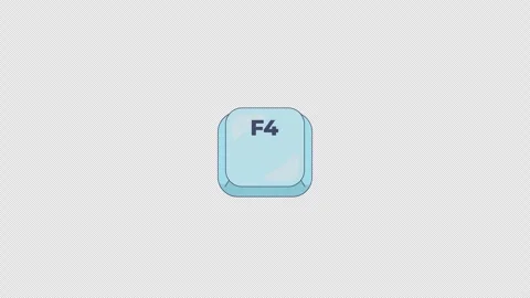 F1-F12 function keys keyboard button set animation Video stock 332272758