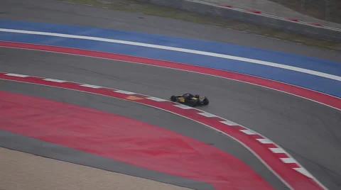 F1, Formula 1 car at COTA Circuit of the Americas Stock Footage 54393214