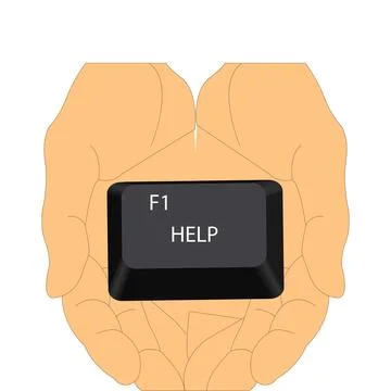 F1 help Stock Illustration