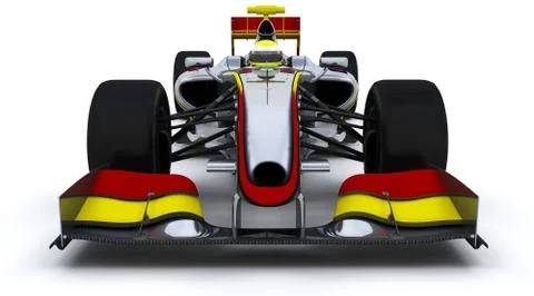 F1 Racing Car Stock Illustration