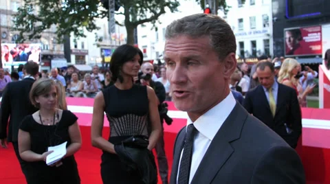F1 Racing Driver David Coulthard at the London premiere of the film Rush Video stock 32466115