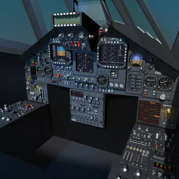 x wing cockpit 3d model