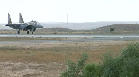 F15 Falcon preparing for take off Stock Footage 37035195