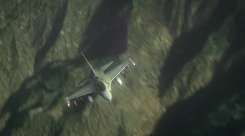 F16 In Fly. Stock Footage 66968621