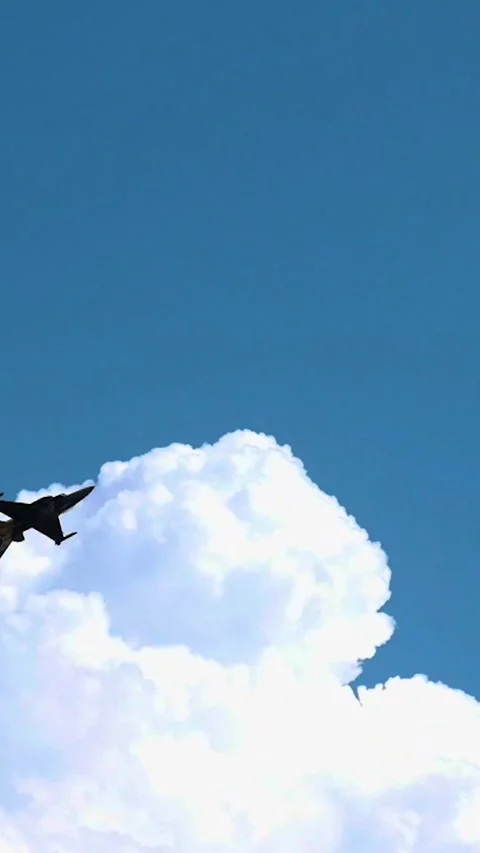 F16 Jet Show Vertical Video Stock Footage 334882818