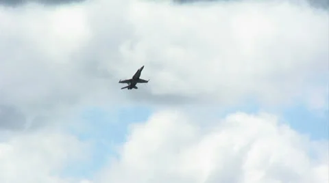 F18 Hornet 06 hard angle of attack Stock Footage 25076151