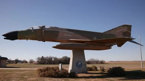 F4D Phantom II Gate Guardian | 4k 24fps Handheld Stock Footage 144960227