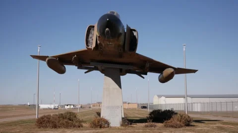 F4D Phantom II Gate Guardian | 4k 24fps Handheld Stock Footage 144960244