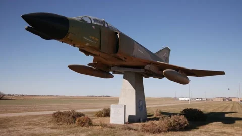 F4D Phantom II Gate Guardian | 4k 24fps Handheld Stock Footage 144960355