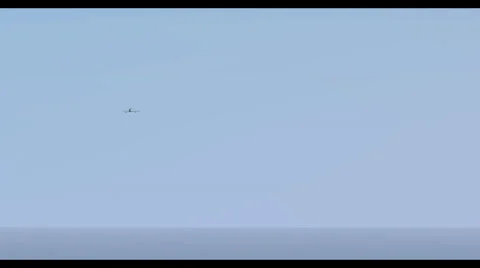 F86 Fighter Jet Flyby Stock Footage 32208679