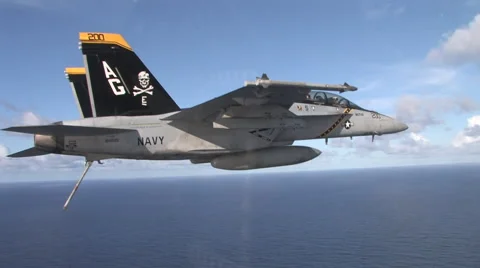 FA-18 Super Hornet fighter jet Stock Footage 51237719