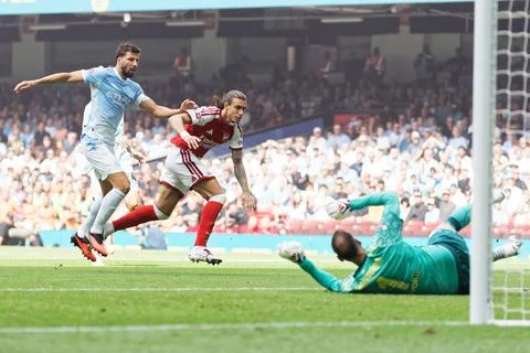 FA Community Shield - Arsenal vs Manchester City, Cardiff, United Kingdom - 16 A Stock Photos