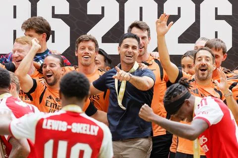FA Community Shield - Arsenal vs Manchester City, Cardiff, United Kingdom - 16 A Stock Photos