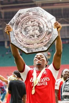 FA Community Shield - Arsenal vs Manchester City, Cardiff, United Kingdom - 16 A Stock Photos