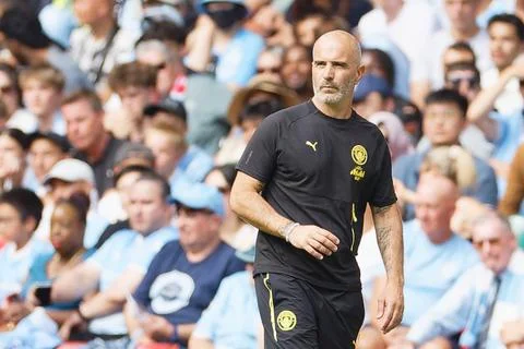FA Community Shield - Arsenal vs Manchester City, Cardiff, United Kingdom - 16 A Stock Photos