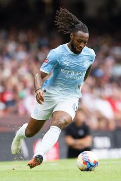 FA Community Shield - Arsenal vs Manchester City, Cardiff, United Kingdom - 16 A Stock Photos