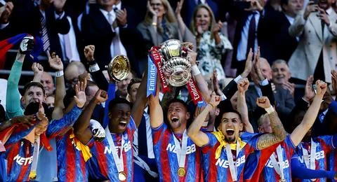 FA Cup Final - Crystal Palace vs Manchester City, London, United Kingdom - 17 Ma Stock Photos