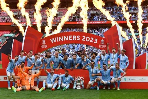 FA Cup Final: Man City 2 Man Utd 1 Stock Photos