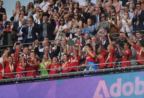 FA Cup Final Man Utd 4 Spurs 0 Stock Photos